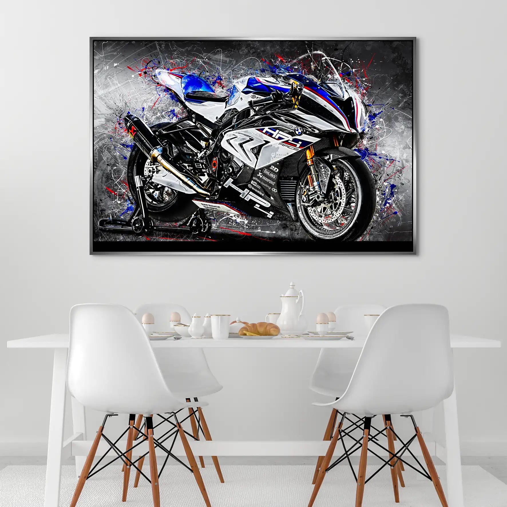 BMW HP4 Race Abstrakt AluDibond Bild INGALERIE