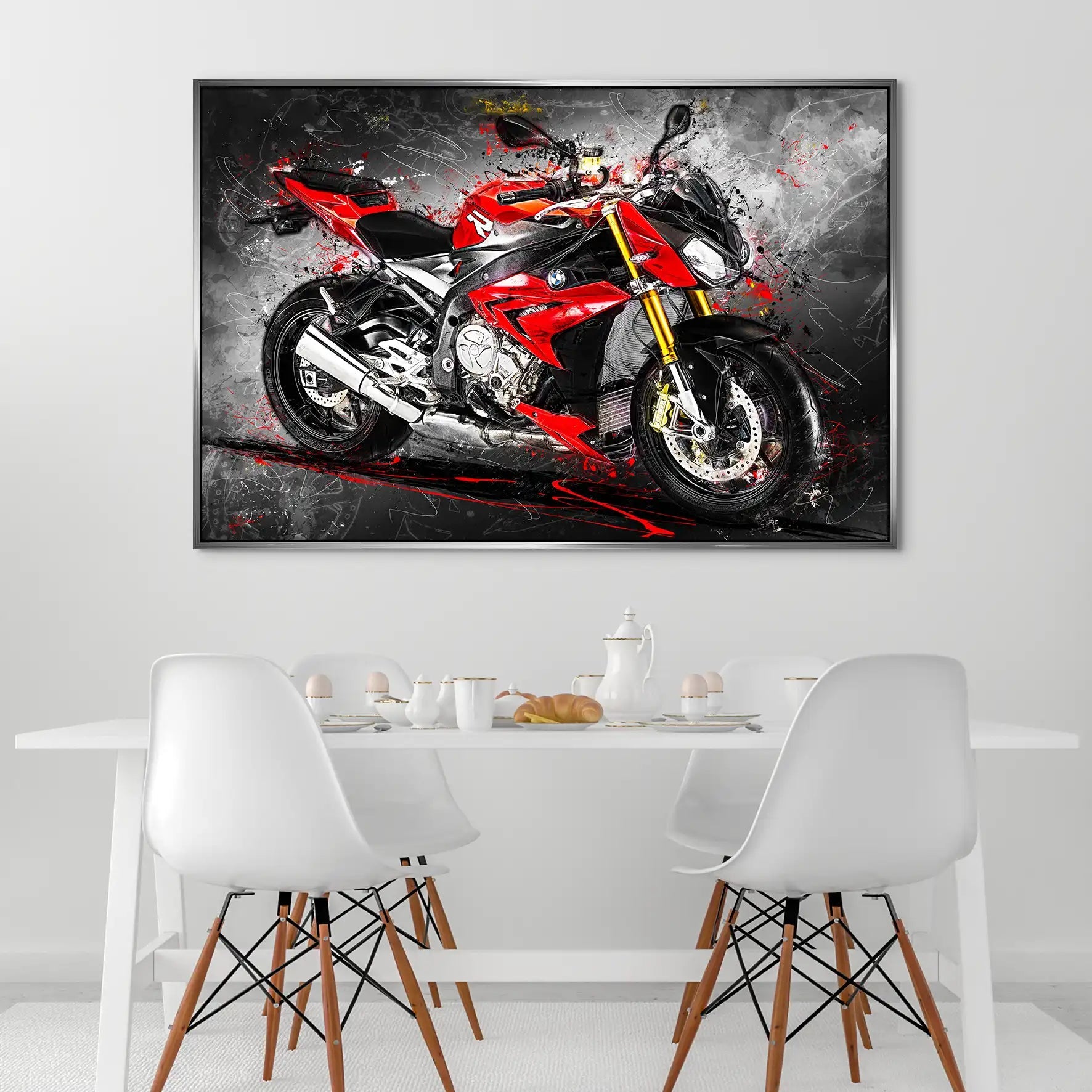 BMW S1000R Abstrakt AluDibond Bild INGALERIE