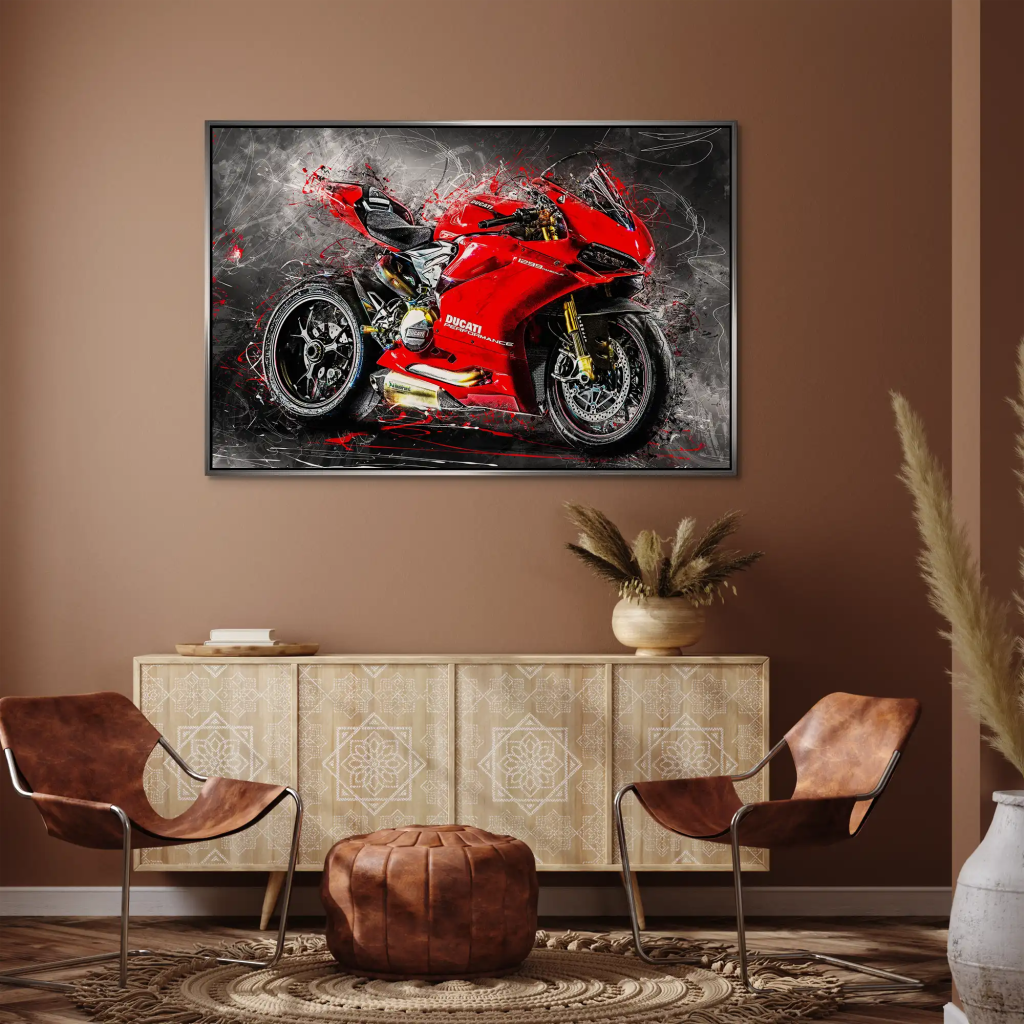 Ducati Panigale 1299 Abstrakt AluDibond Bild INGALERIE