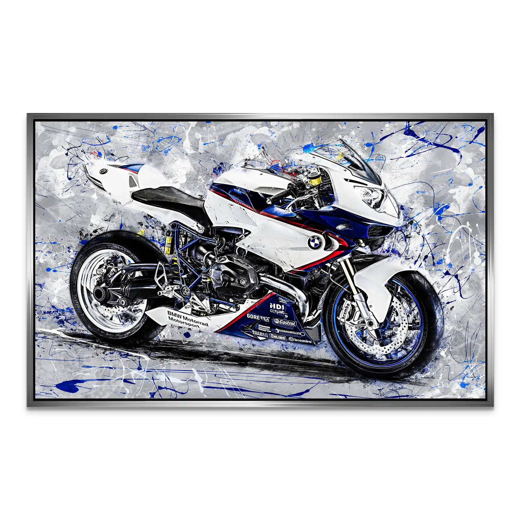 BMW HP2 Sport Abstrakt AluDibond Bild INGALERIE