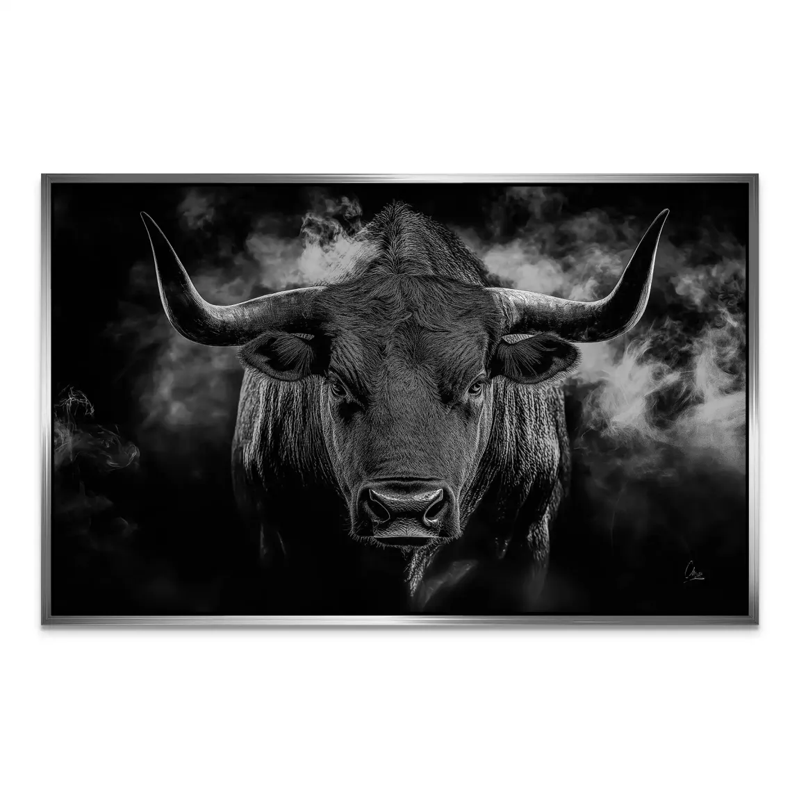 Black Bull Vision  Alu Dibond Bild