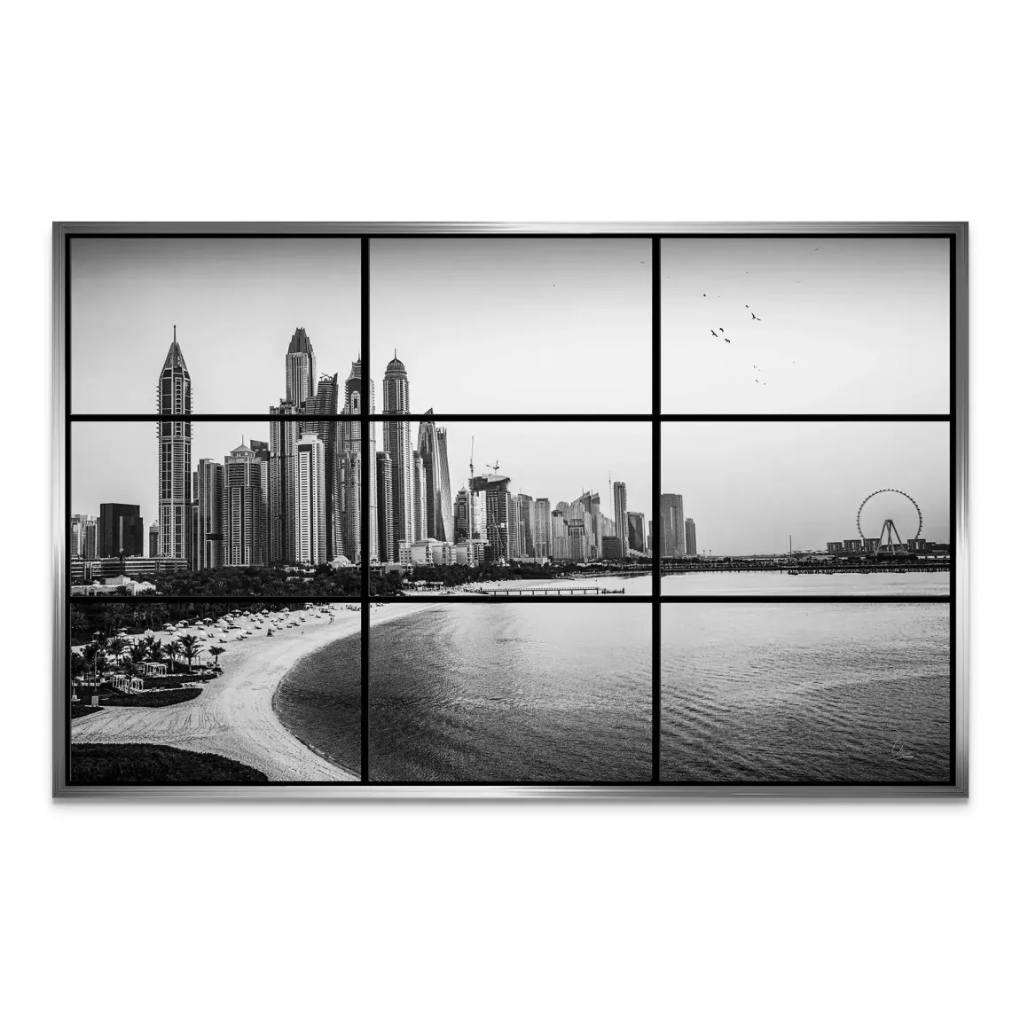 Dubai Noir Horizon AluDibond Bild