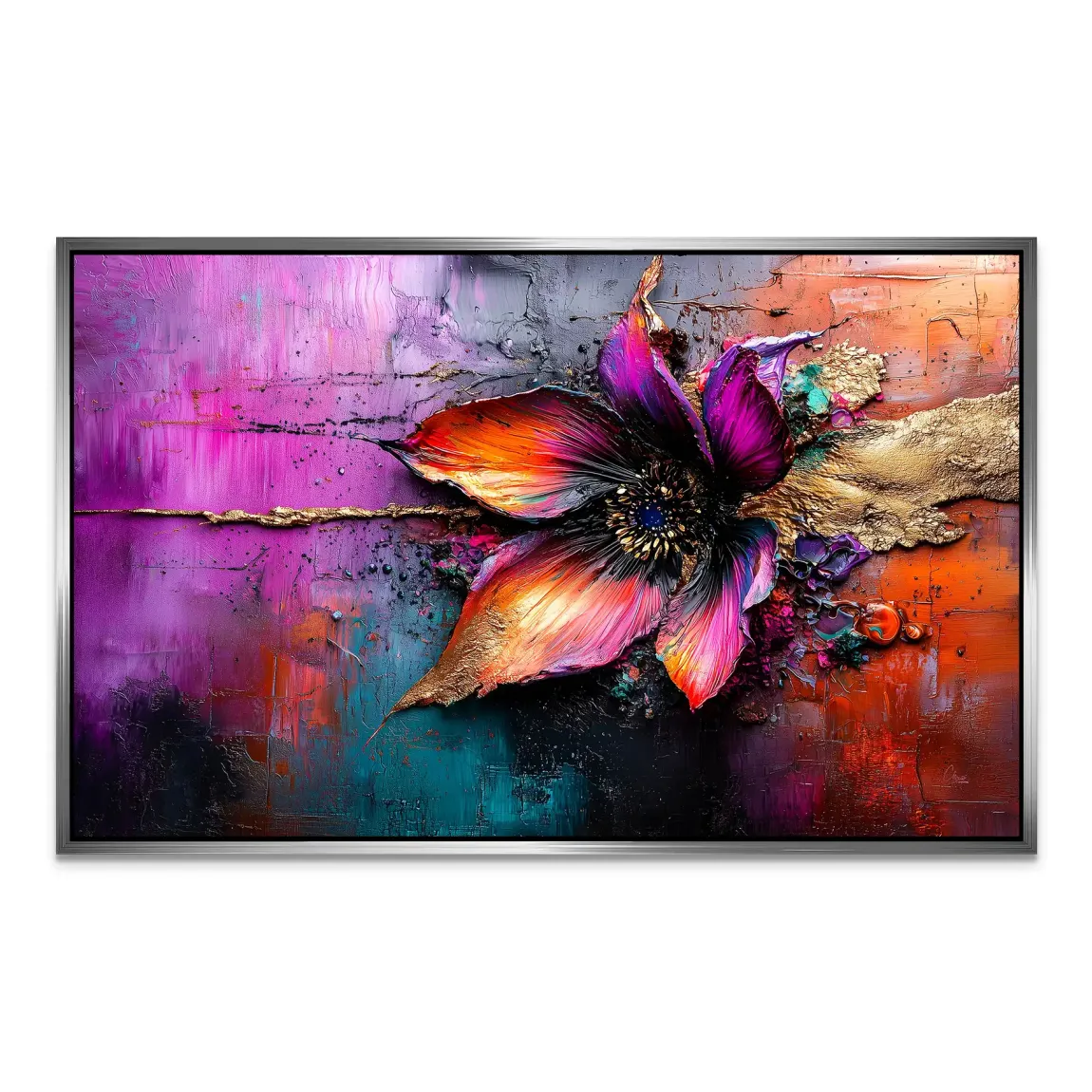 Feuerblüte der Elemente AluDibond Bild INGALERIE