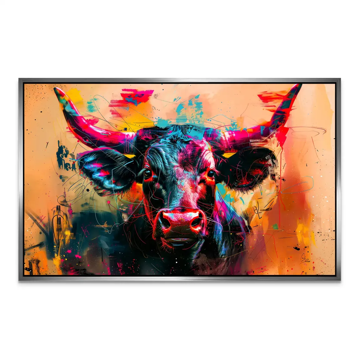 Majestic Bull AluDibond Bild