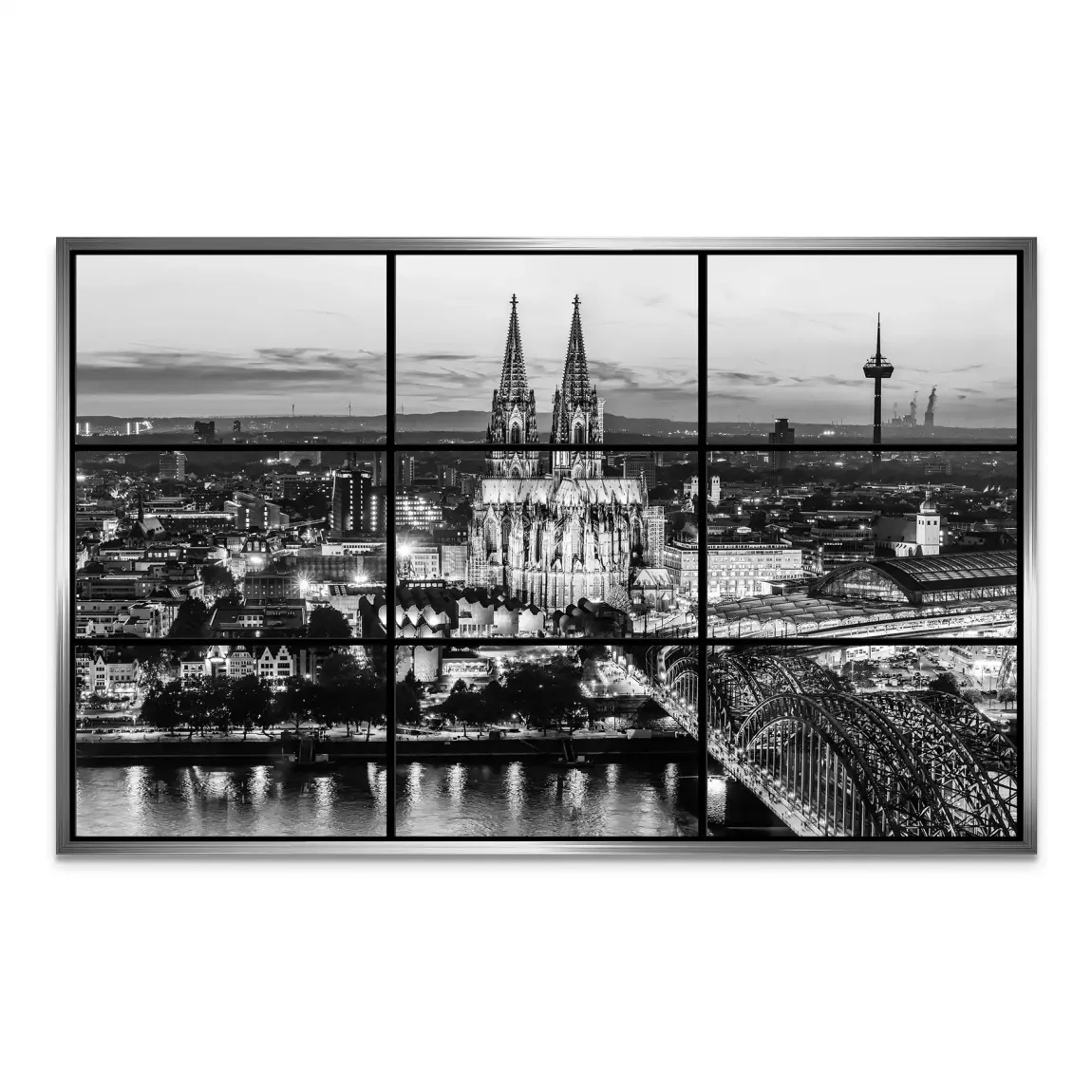 Köln Noir View AluDibond Bild