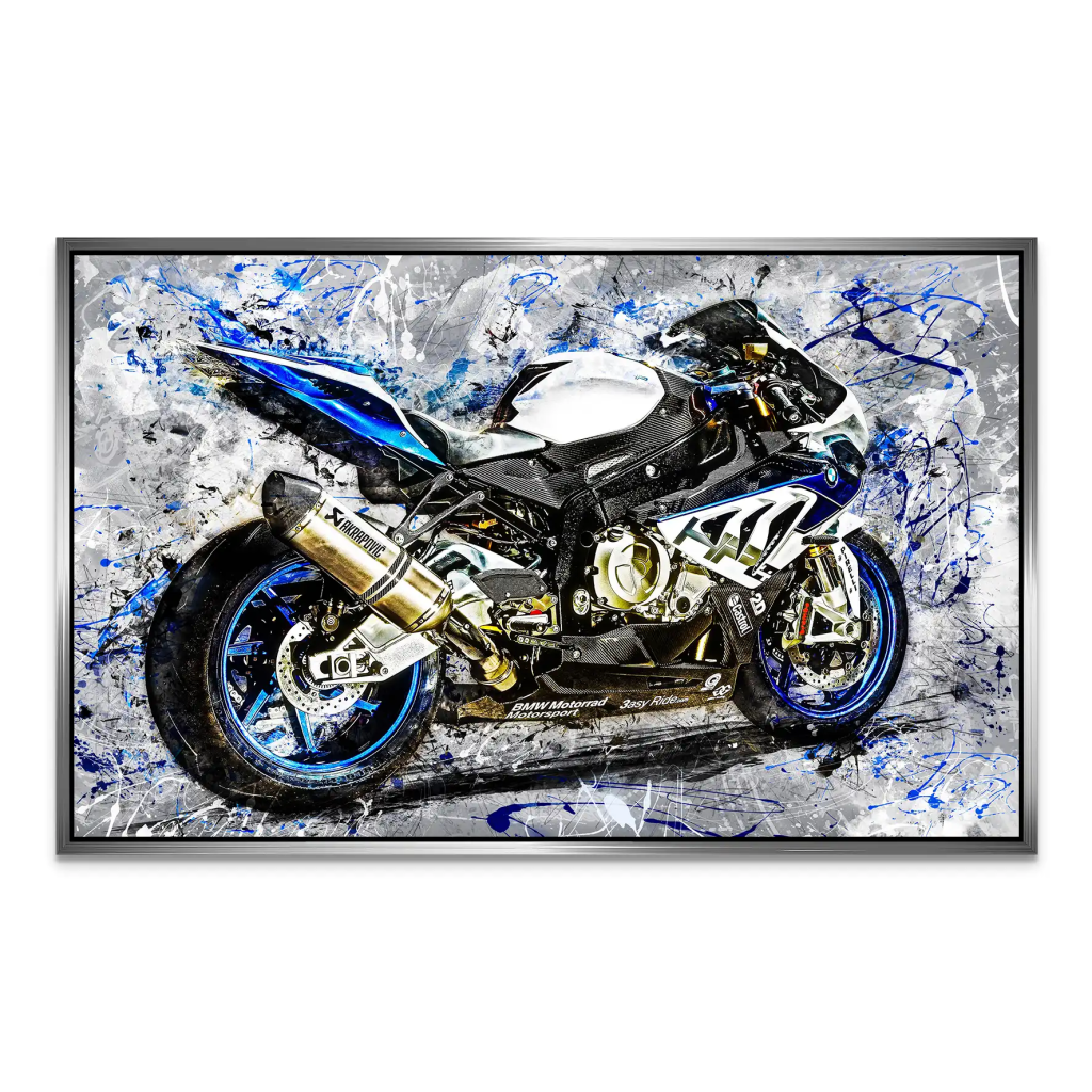 BMW HP4 Abstrakt AluDibond Bild INGALERIE