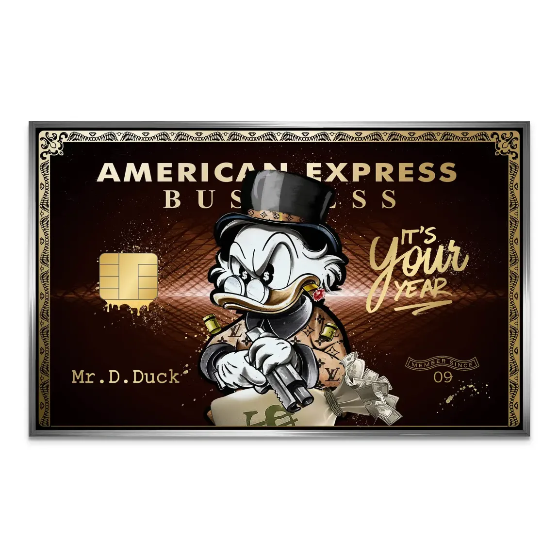 Dagobert Gold Business AluDibond Bild