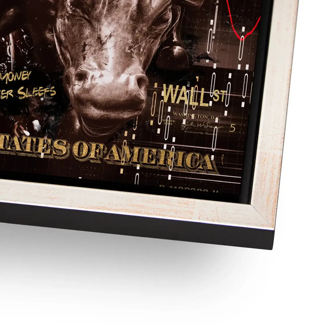 Wall Street Duck Alu Dibond Bild