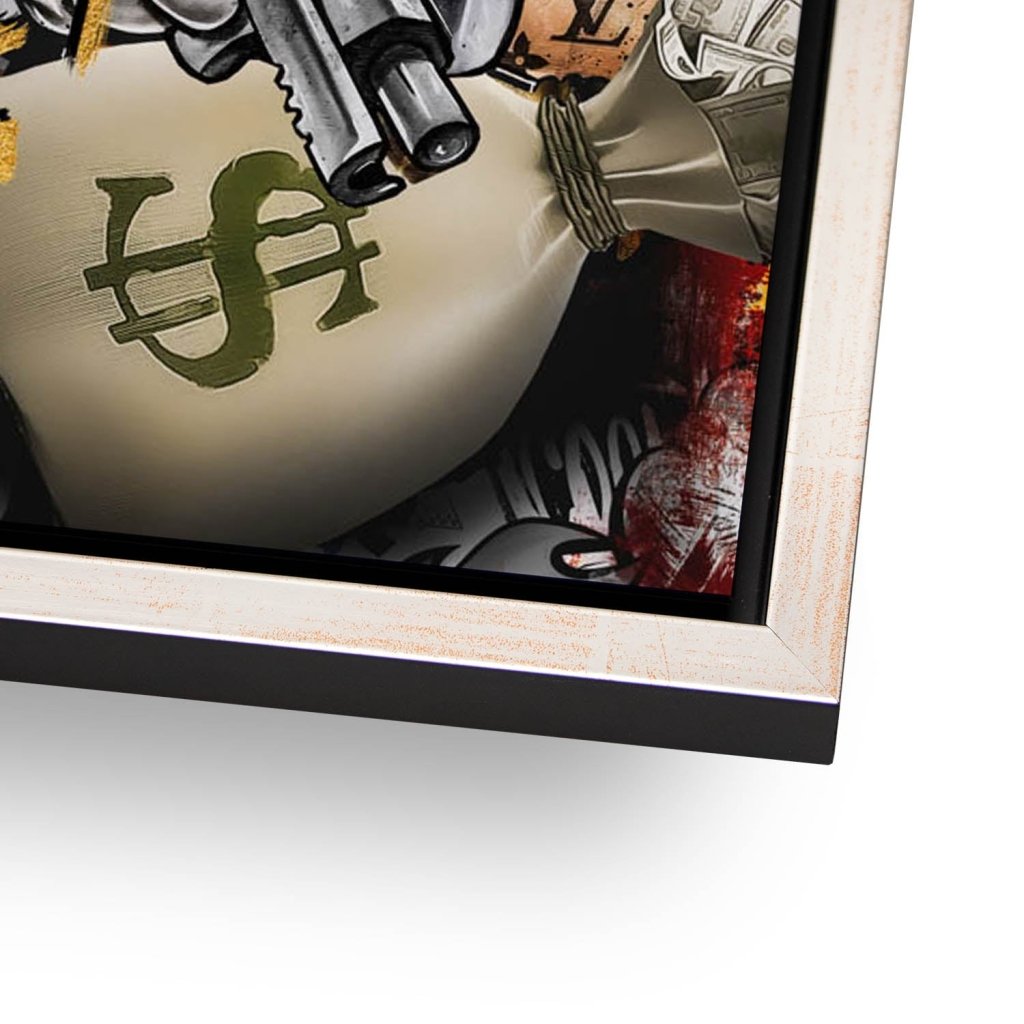 Dagobert Duck Let's Hunt Pop Art AluDibond Bild INGALERIE