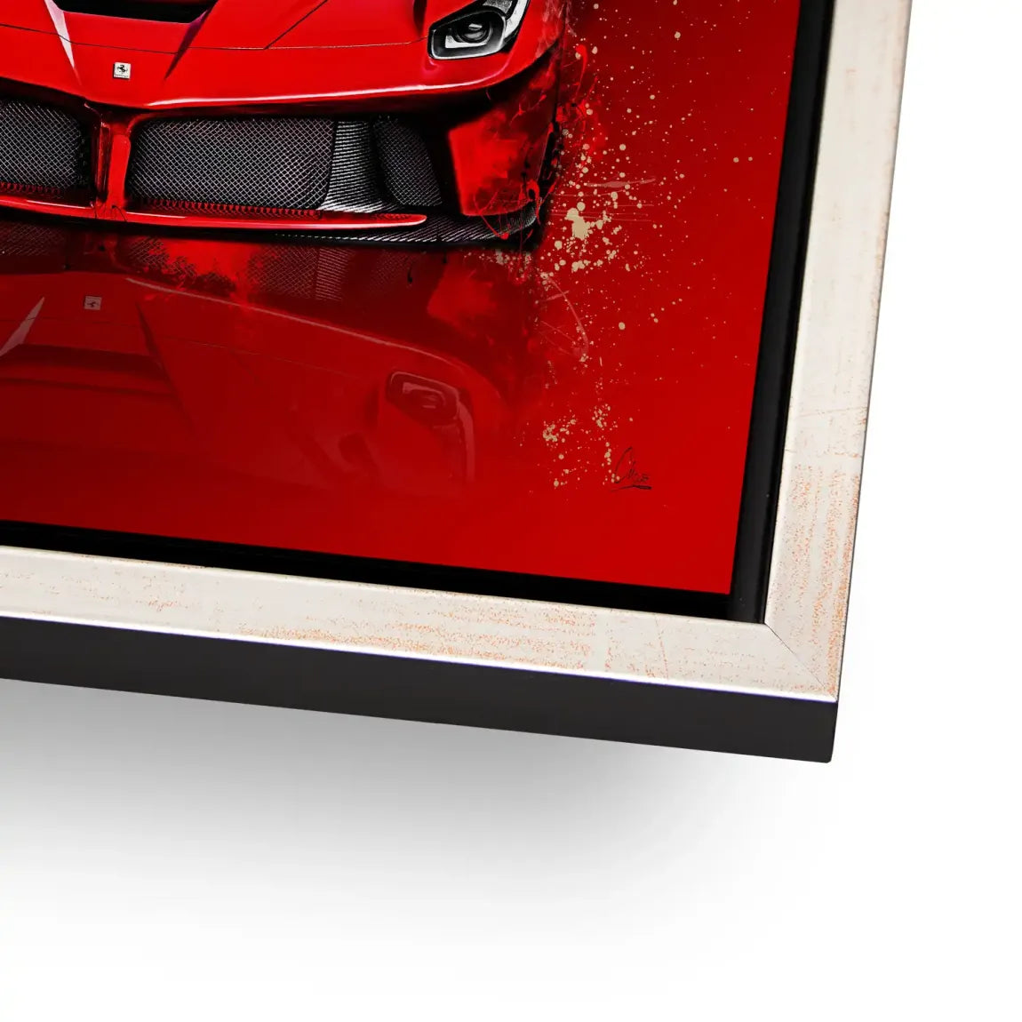 Red Prestige Ferrari Alu Dibond Bild