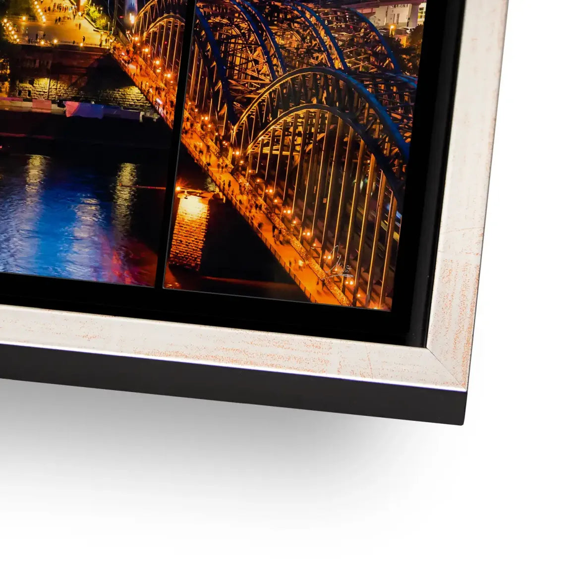 Köln City Lights Alu Dibond Bild