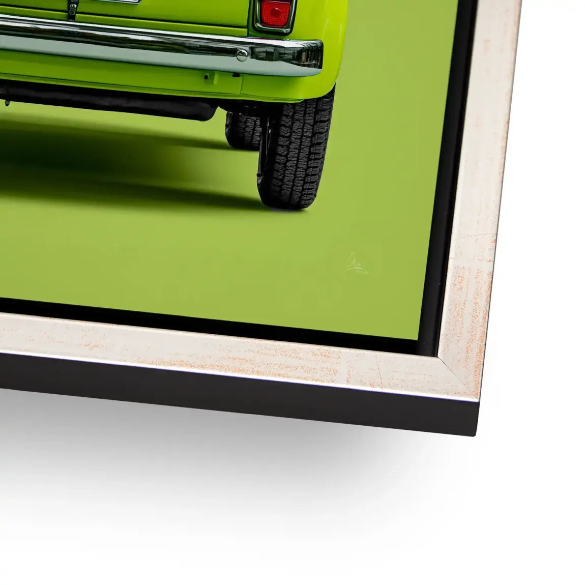 Fiat 500 Italia Alu Dibond Wandbild