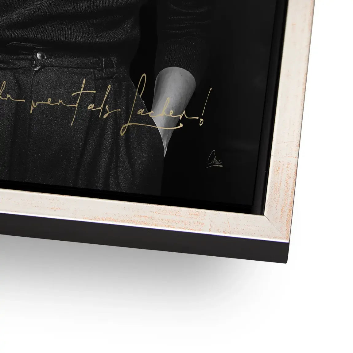 Frida Kahlo stilles Lächeln Alu Dibond Bild