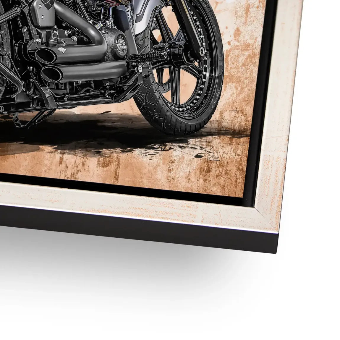 Harley Route 66 Alu Dibond Bild