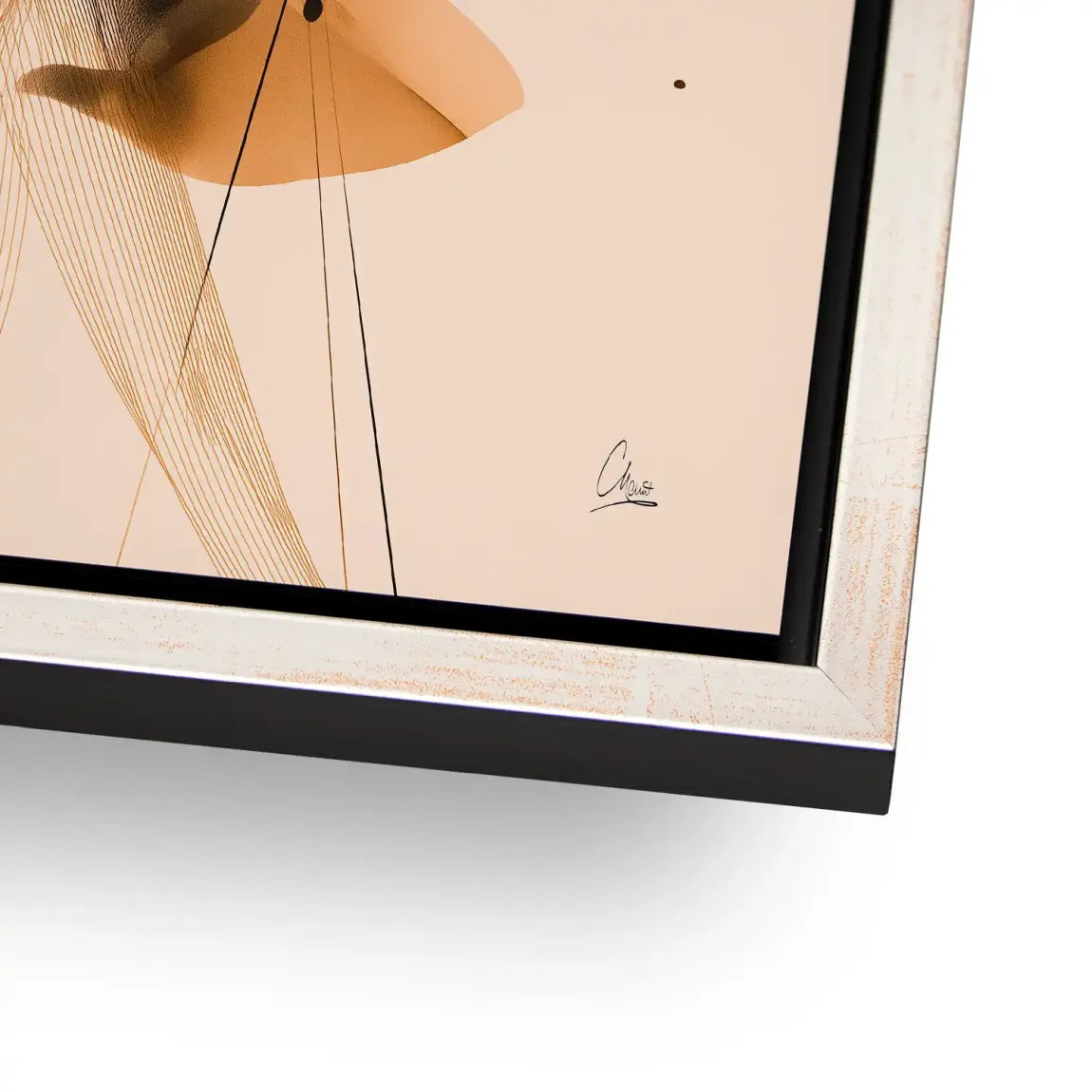 Amber Flow Harmony Alu Dibond Bild