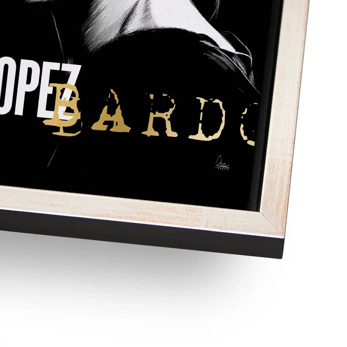 Brigitte Bardot Smoke Alu Dibond Bild