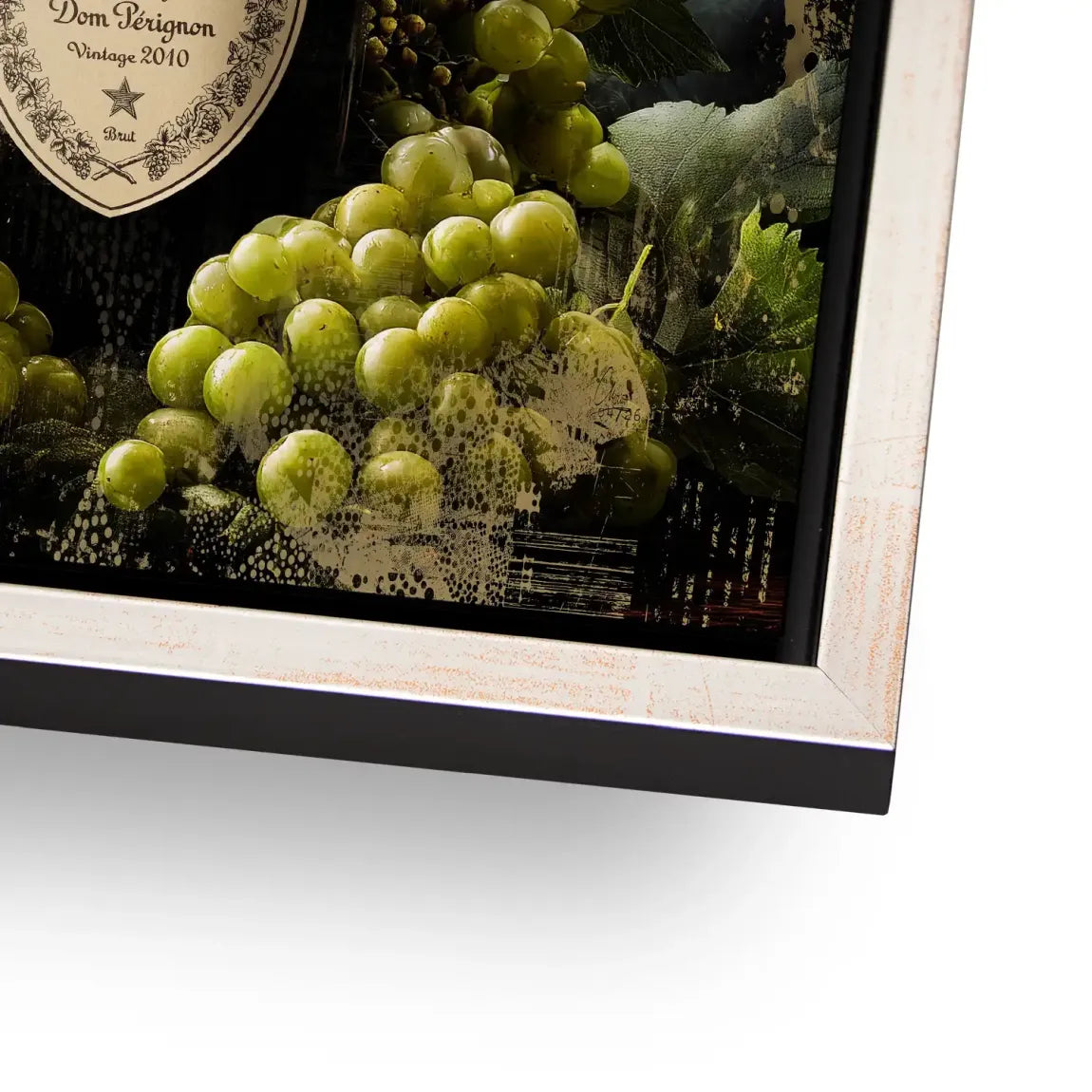 Champagner Reben Alu Dibond Wandbild