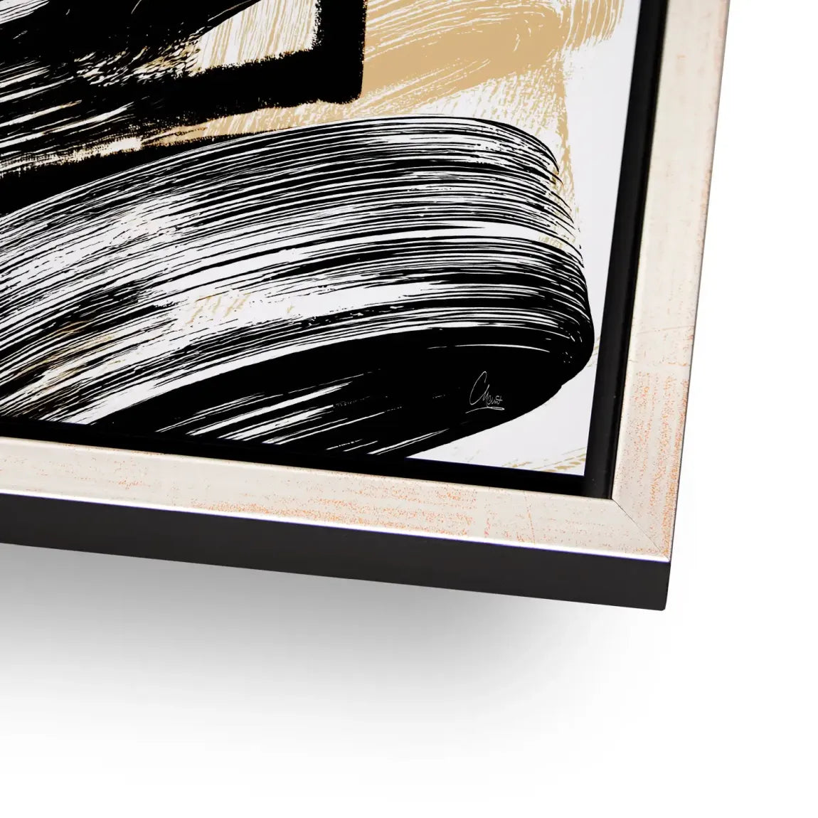 Black Motion Abstrakt Alu Dibond Bild