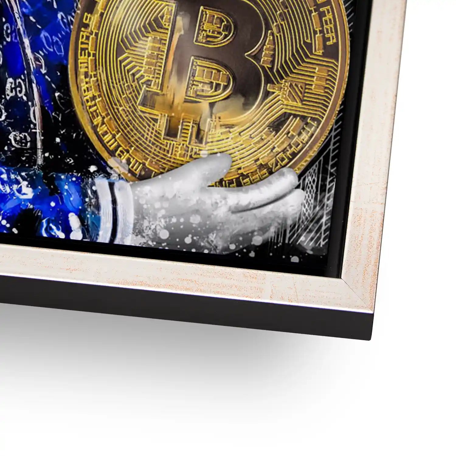 Dagobert Bitcoin Nr.2 Pop Art AluDibond Bild INGALERIE