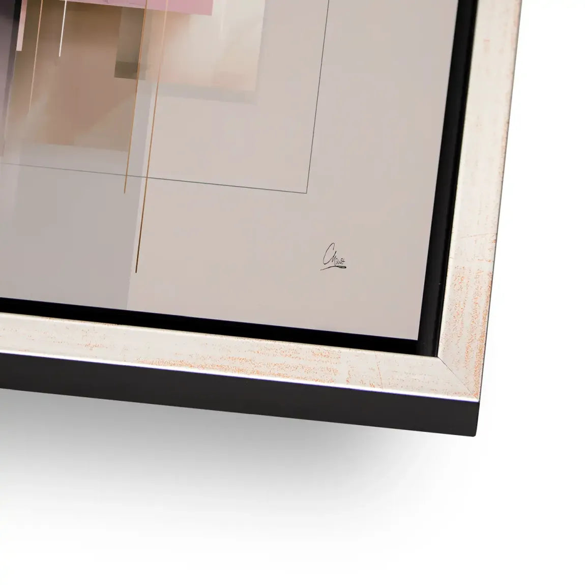 Soft Geometry Alu Dibond Bild