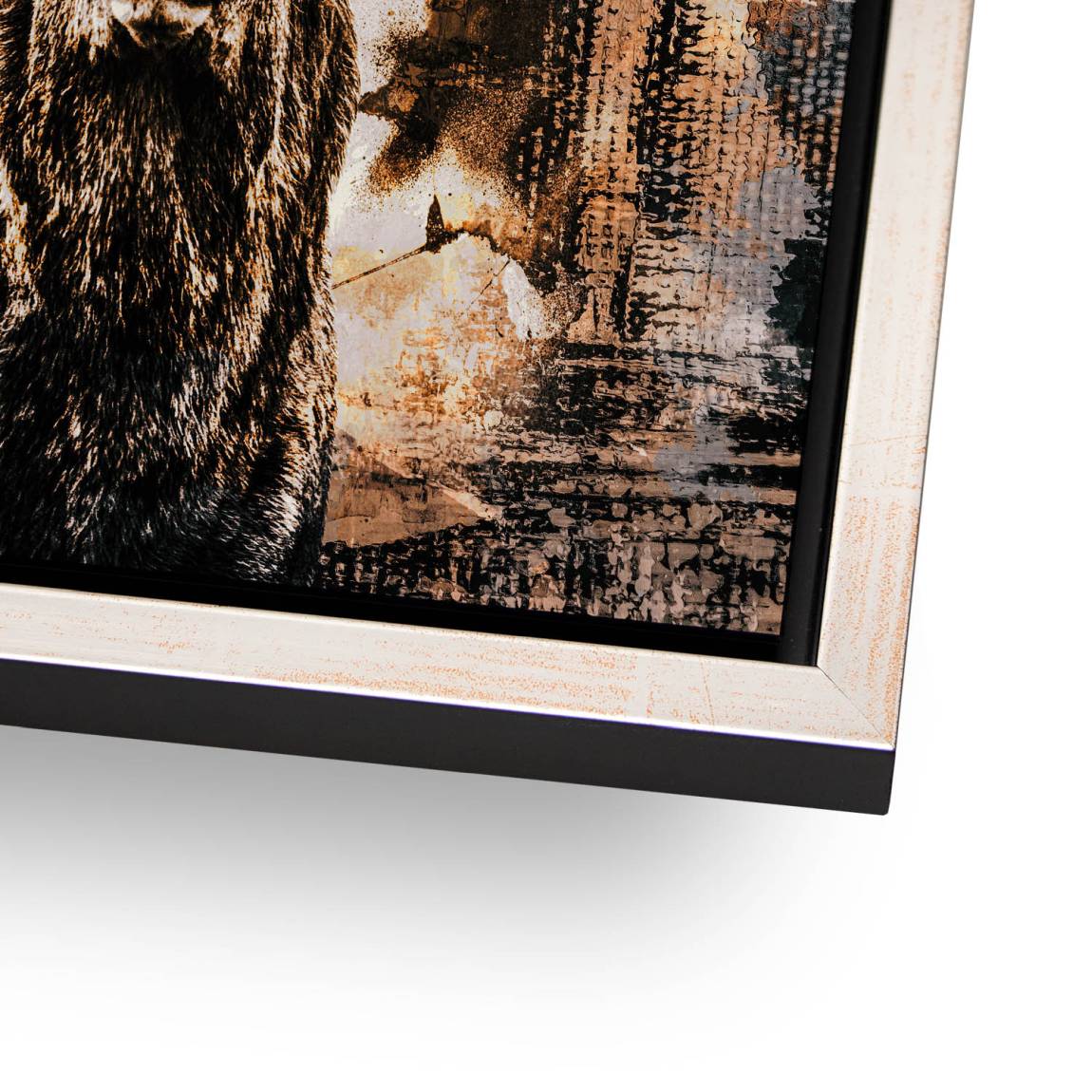 Hirsch Abstrakt Art Alu Dibond Wandbild