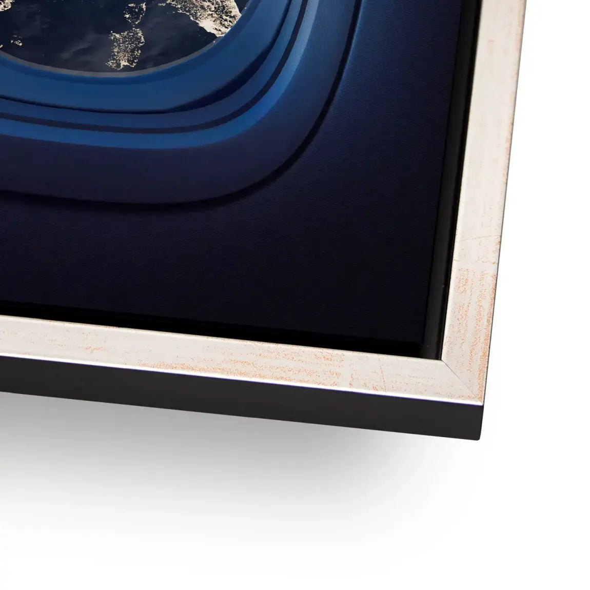 Flugzeugfenster Orbit Alu Dibond Bild