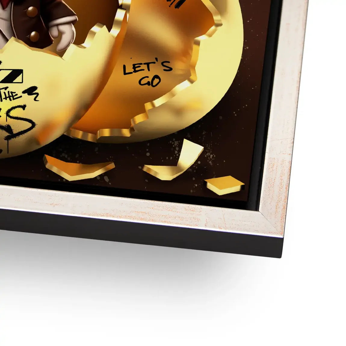 Money Master Dagobert Duck Alu Dibond Bild