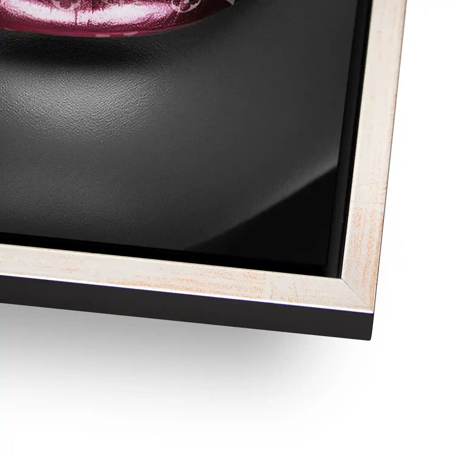 Vuitton Pink Lips AluDibond Bild INGALERIE