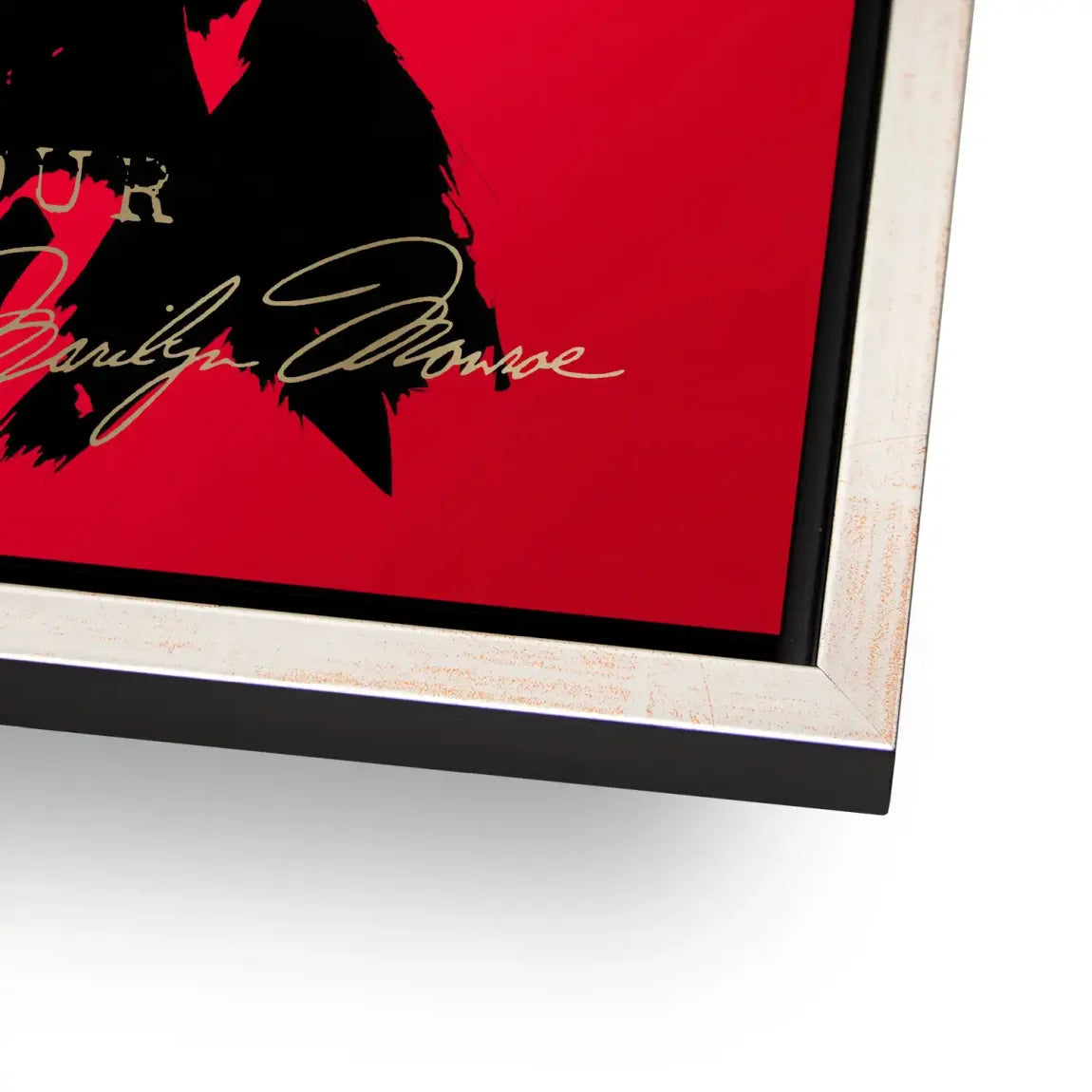 Marilyn Red Glamour Alu Dibond Bild