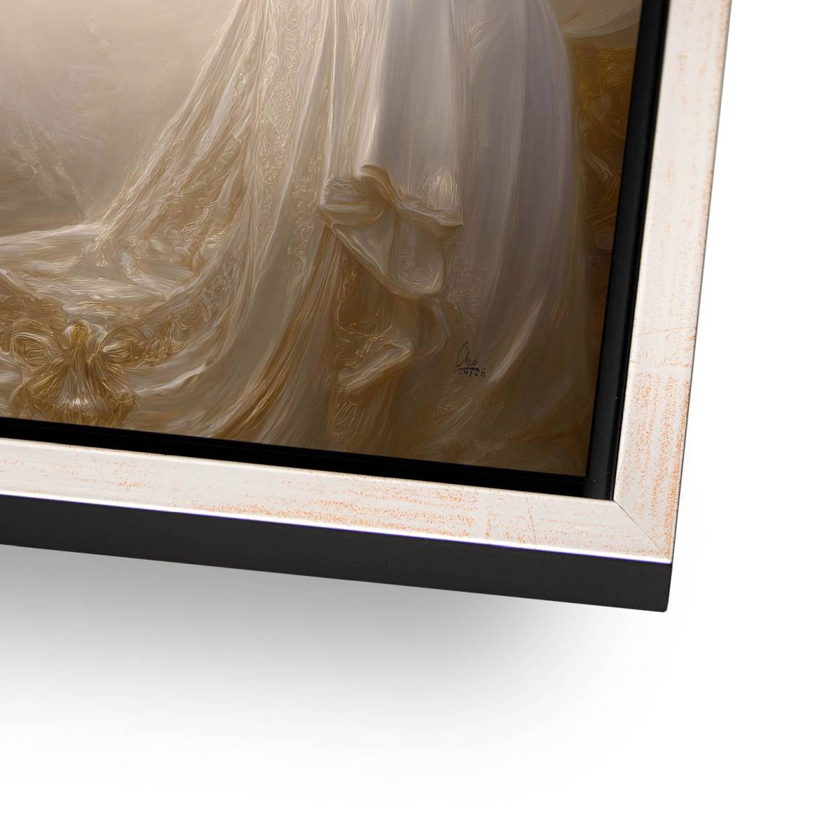 Goldener Buddha Alu Dibond Wandbild