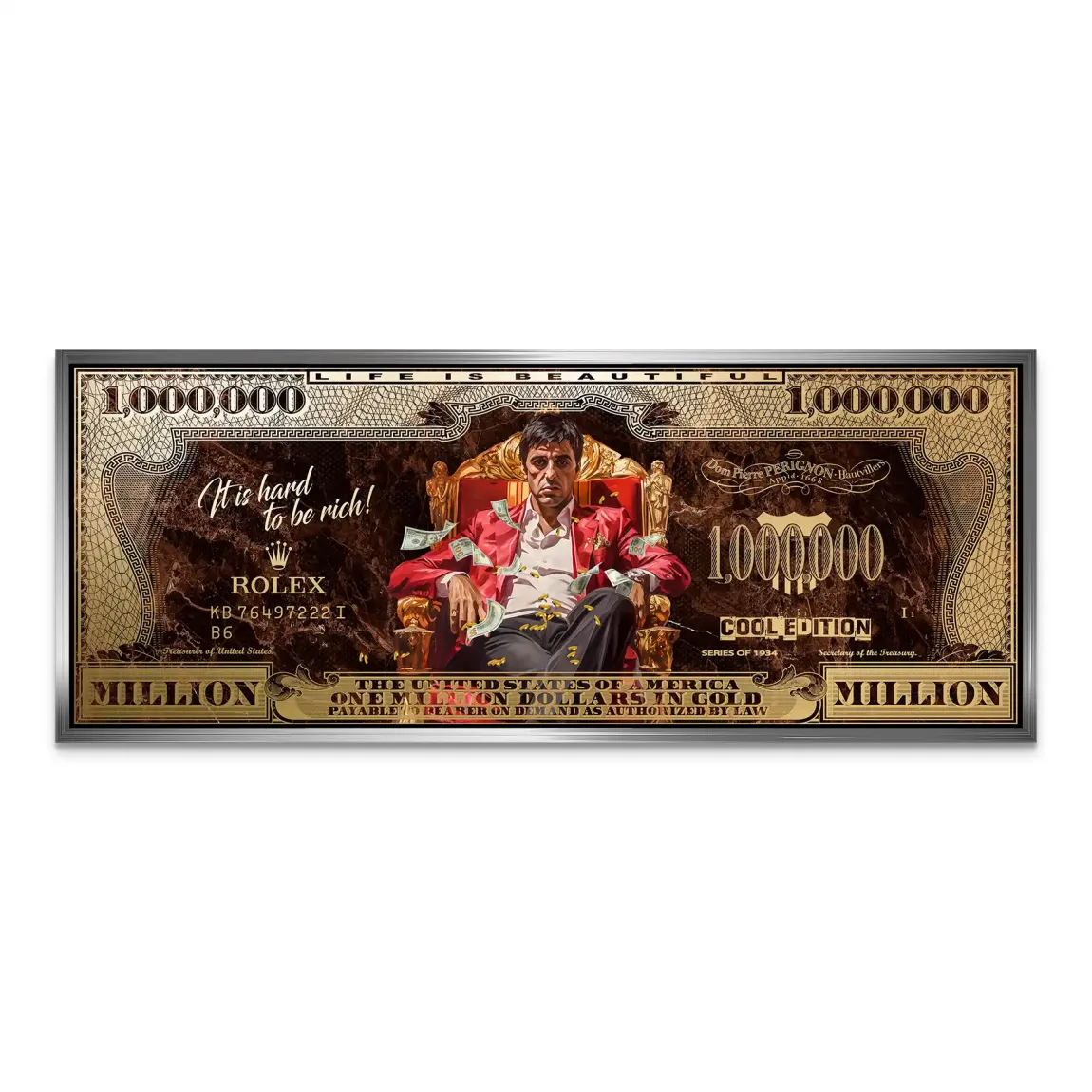 Scarface Million Legacy Dollar Alu Dibond Bild