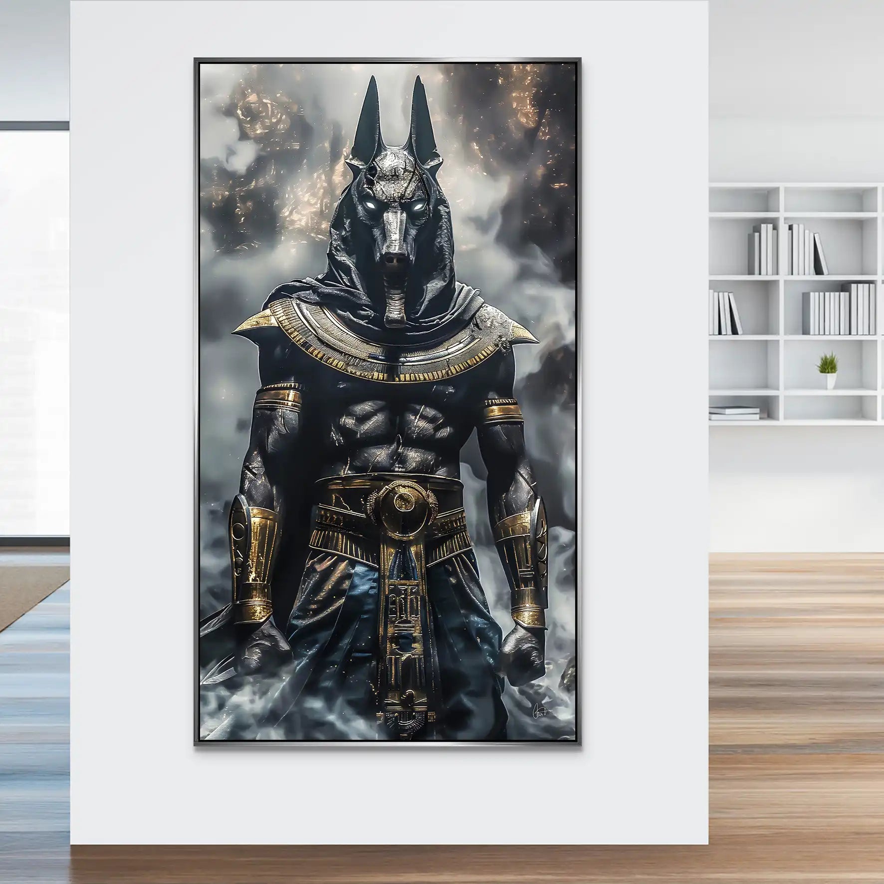 Anubis Black Aludibond Bild INGALERiE