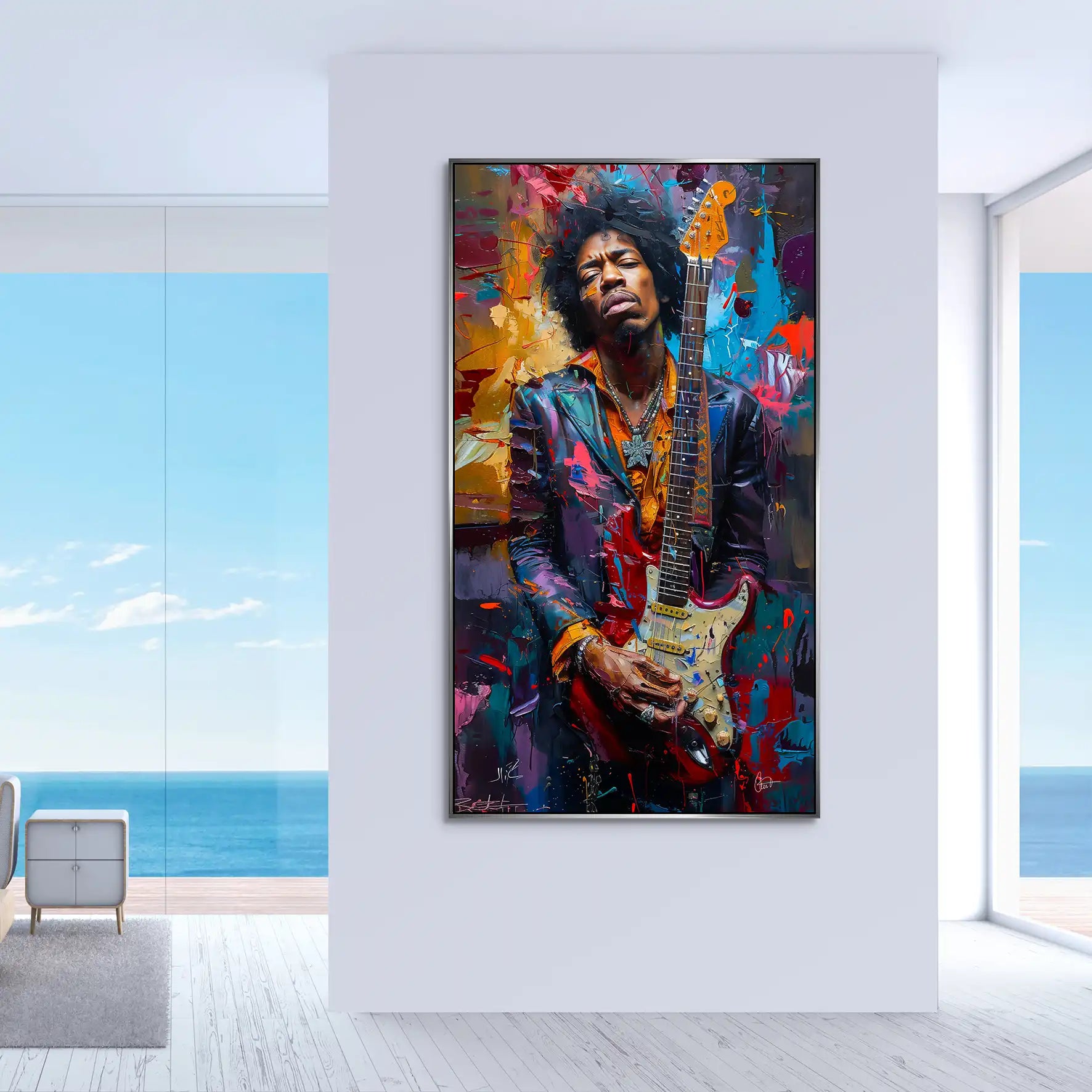 Jimi Abstrakt Color Aludibond Bild INGALERiE