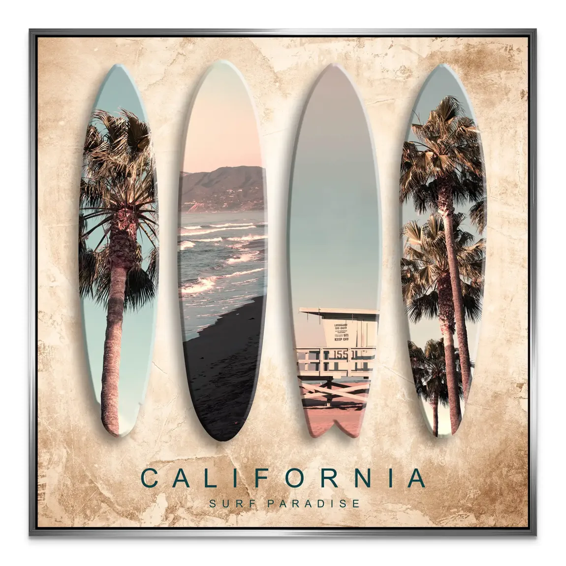 California Coast Art Alu Dibond Bild