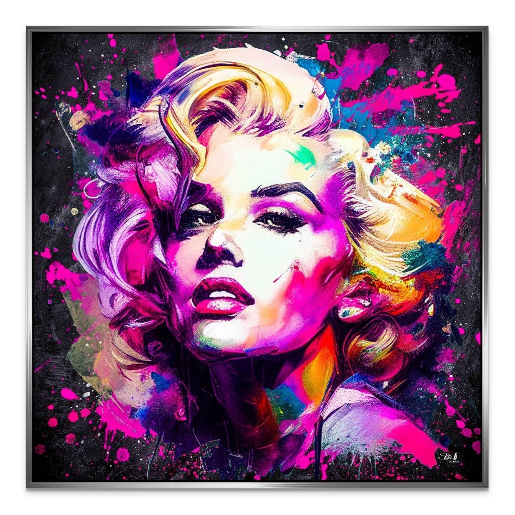 Marilyn Monroe Abstrakt Color AluDibond Bild INGALERIE