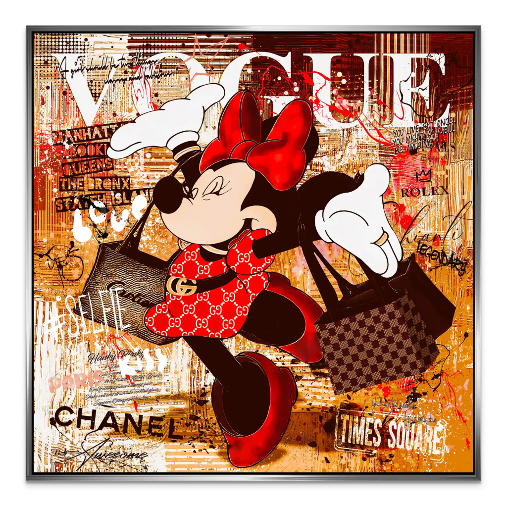 Minnie Vogue Retro AluDibond Bild INGALERIE