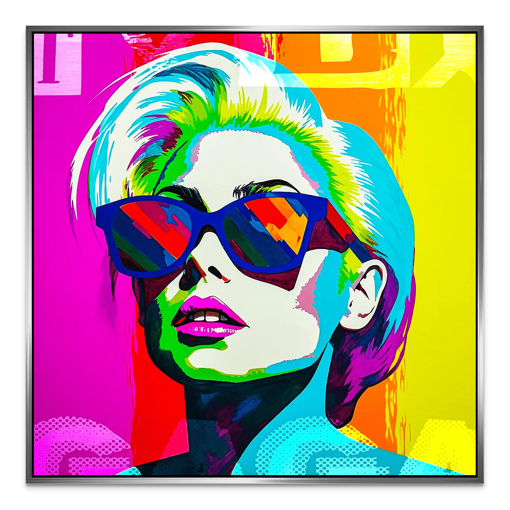 Lady G. Pop Art AluDibond Bild INGALERIE