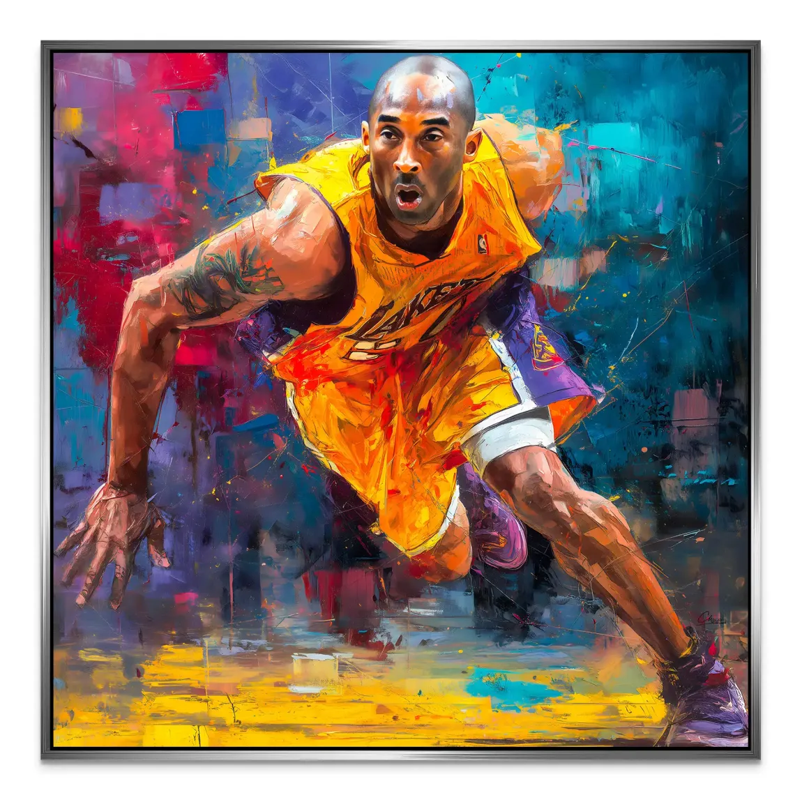 Kobe In Action AluDibond Bild INGALERIE
