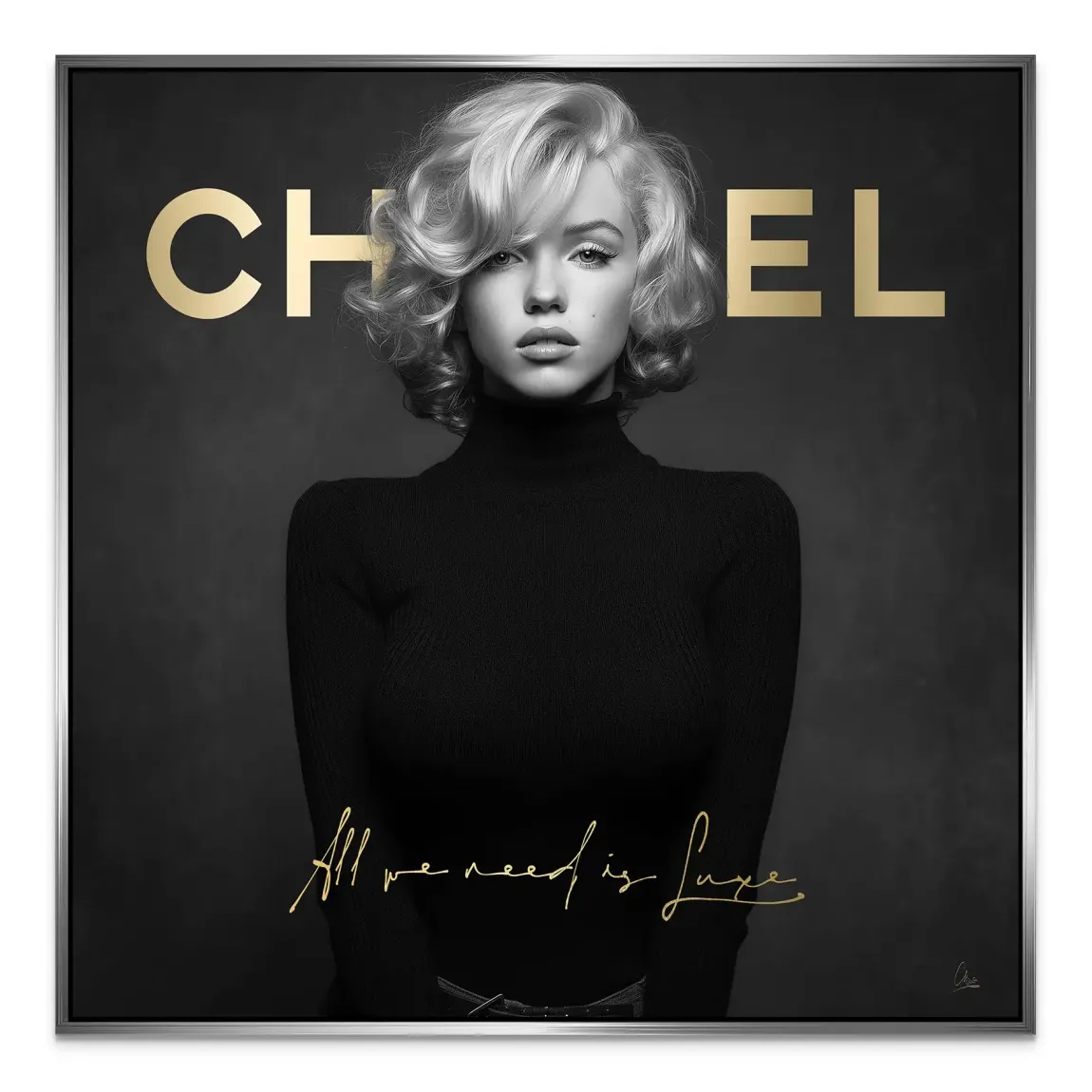 Marilyn Luxe Art Alu Dibond Bild