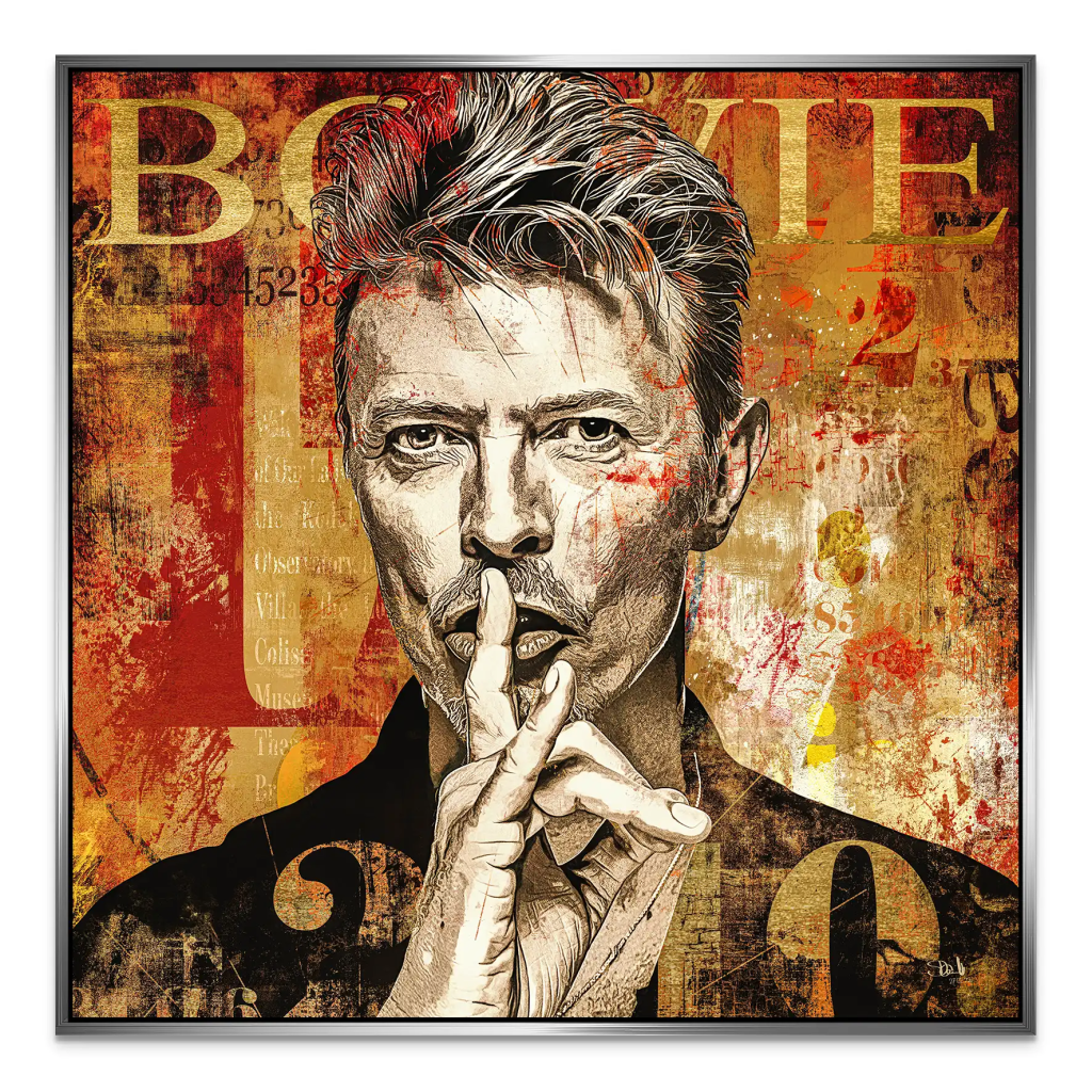 David Bowie Abstrakt Modern Style AluDibond Bild INGALERIE