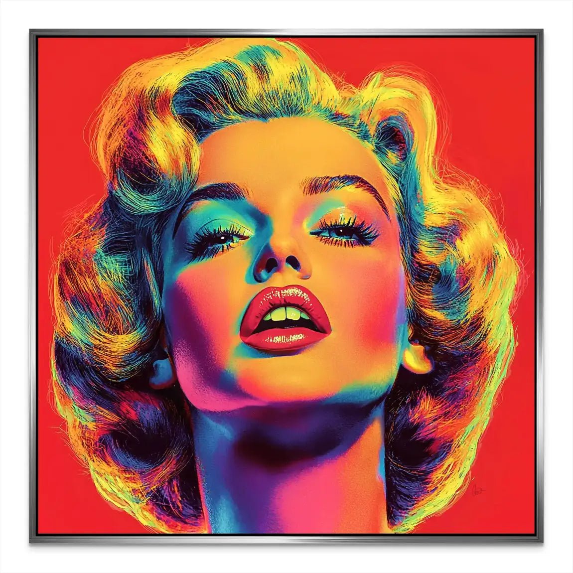 Marilyn Monroe Pop Art Style Alu Dibond Bild INGALERIE