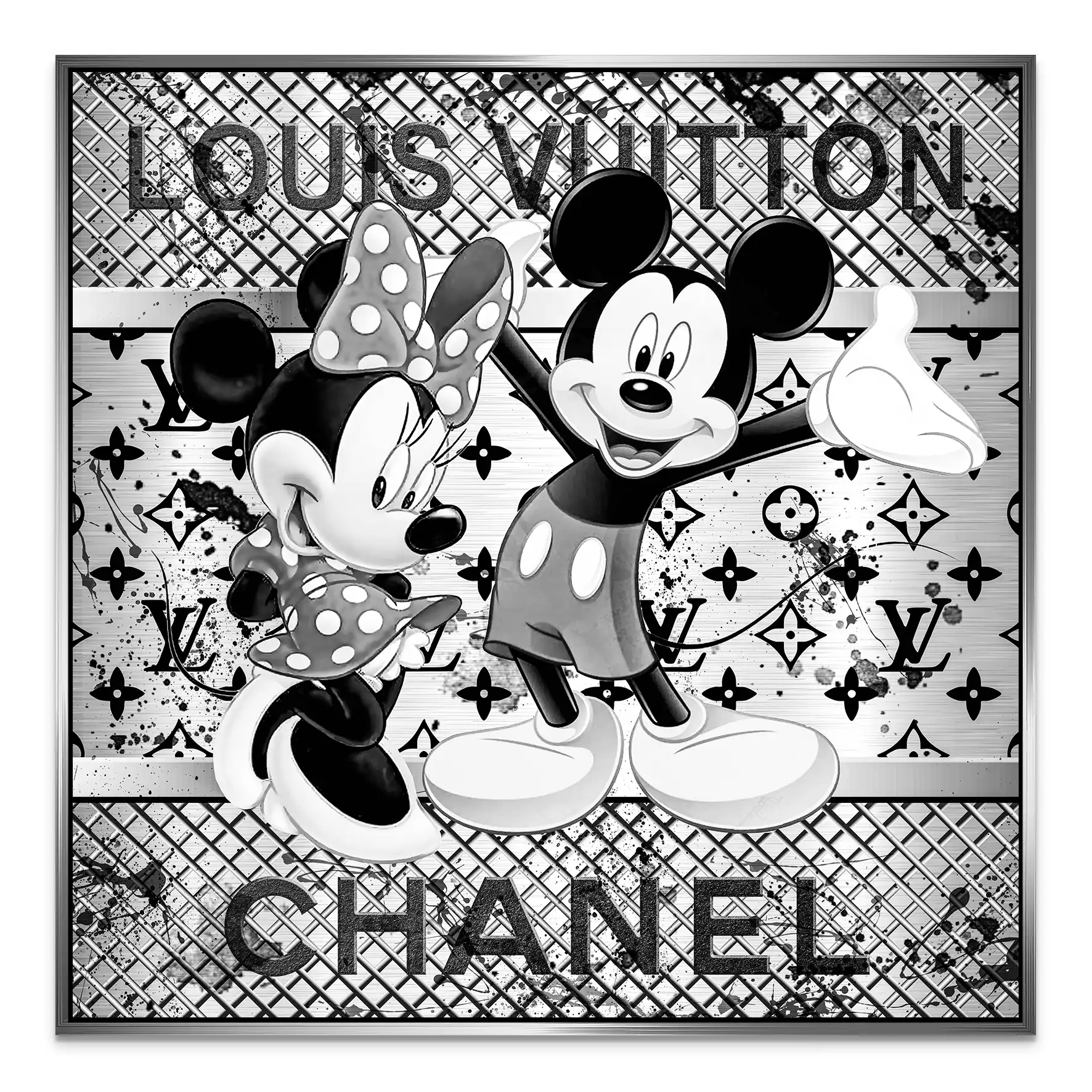 Micky & Minnie Louis Art Nr.2 AluDibond Bild INGALERIE