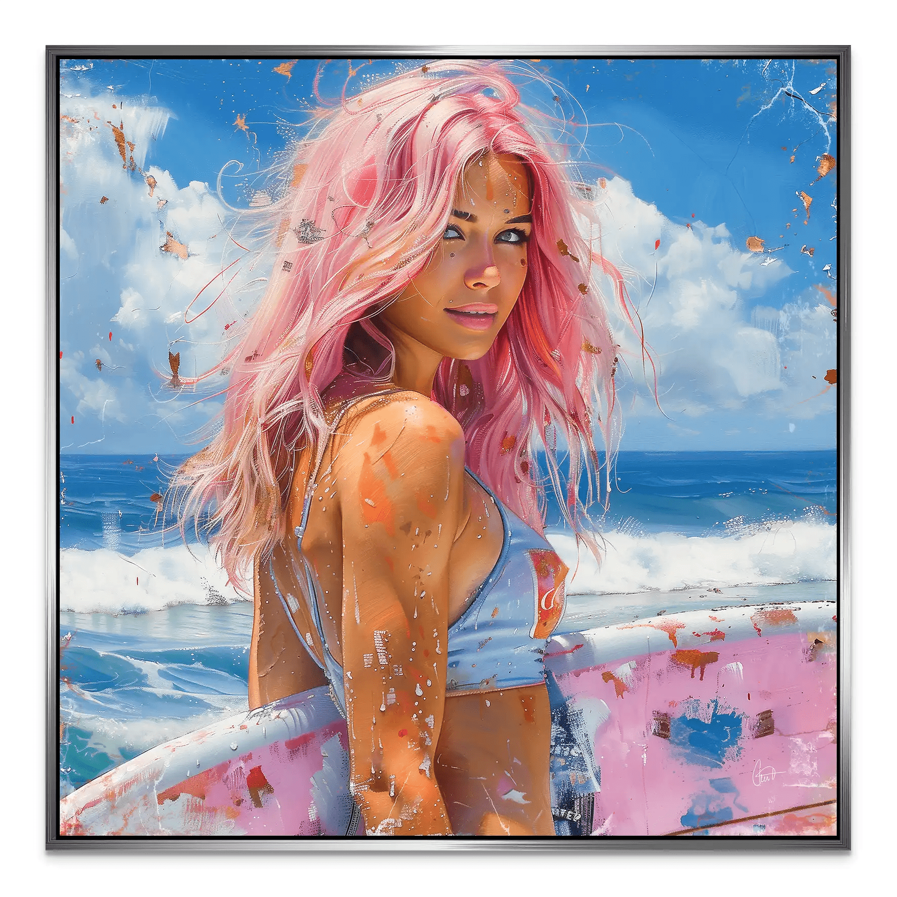 Beach Girl Nr.4 AluDibond Bild INGALERIE