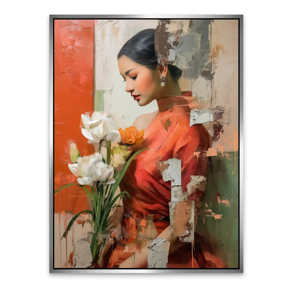 Silent Orchid Beauty Alu Dibond Bild