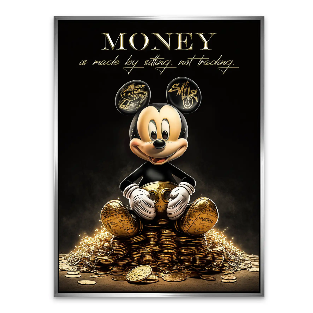 Micky Gold Motivation AluDibond Bild INGALERIE