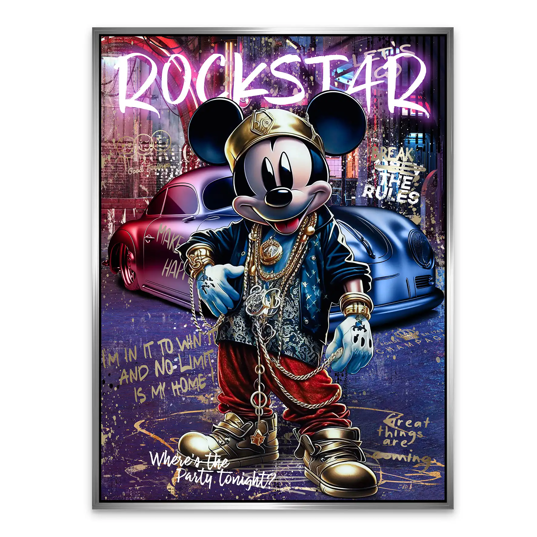Micky Rockstar AluDibond Bild INGALERIE