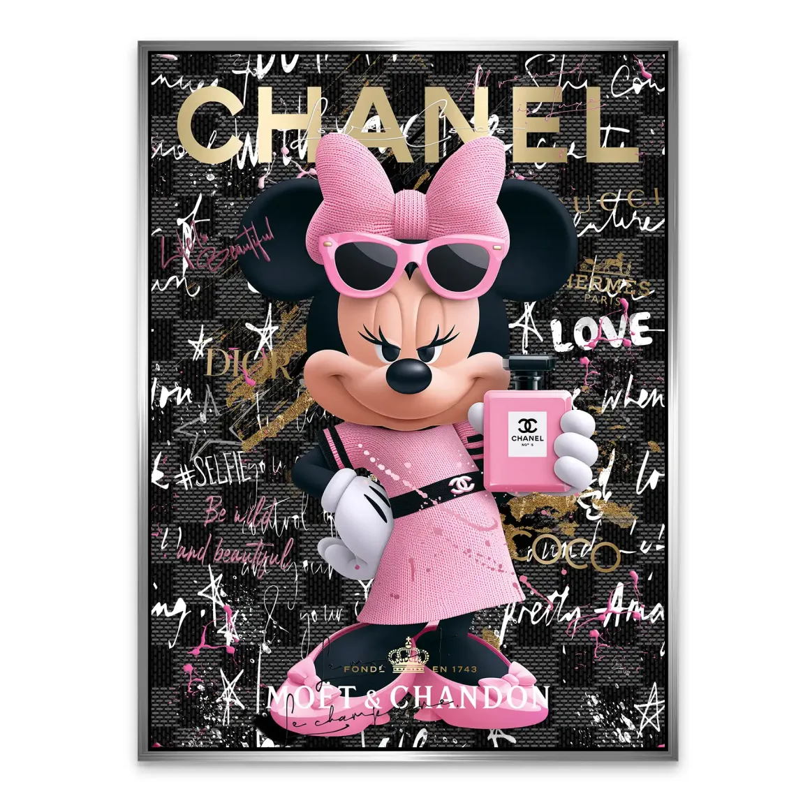 Minnie Couture Alu Dibond Wandbild