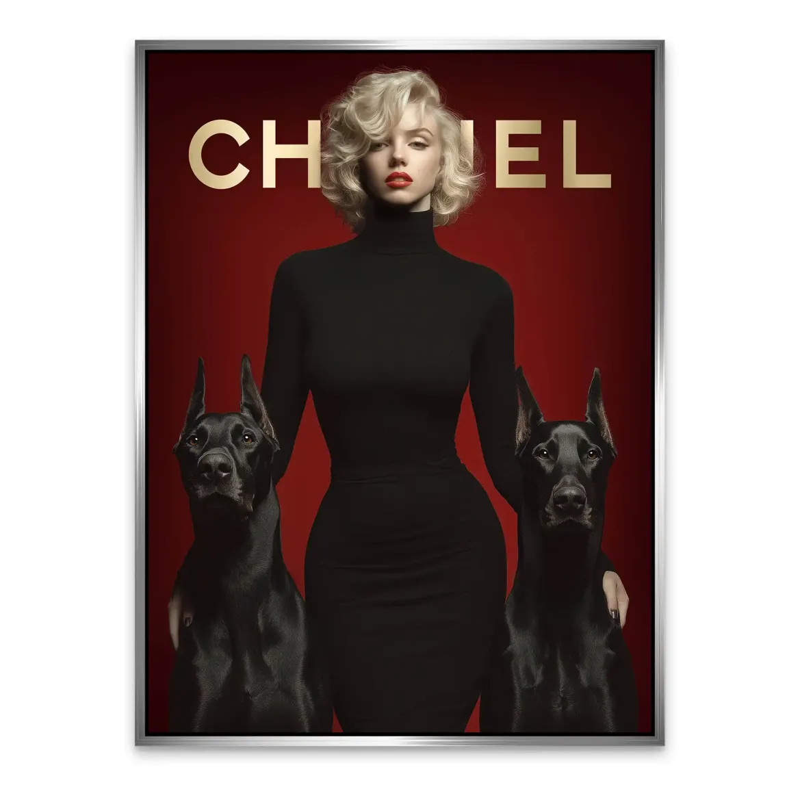 Marilyn Red Coco Alu Dibond Bild