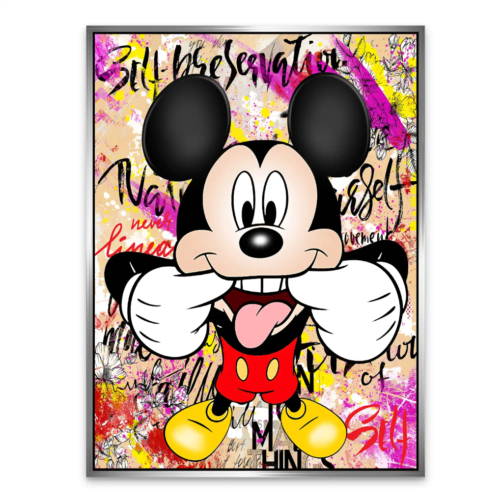 Micky Smile Pop Art AluDibond Bild INGALERIE