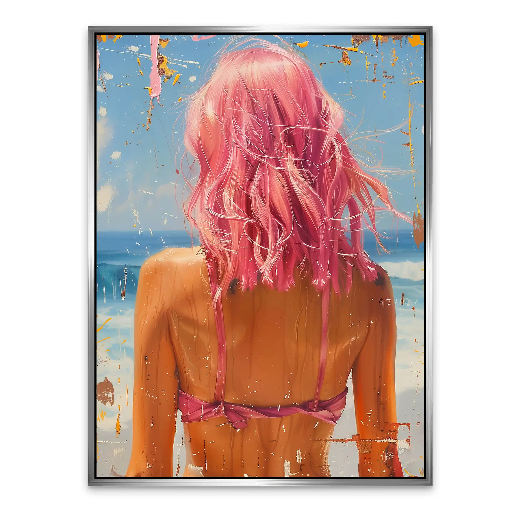 Beach Girl Nr.6 AluDibond Bild INGALERIE